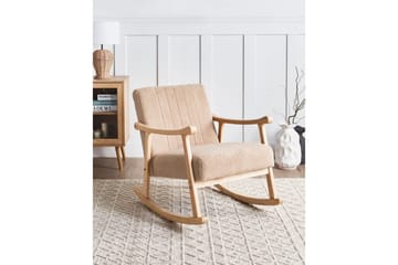 Gyngestol Leknes - Beige, brun - Møbler - Stoler - Lenestoler