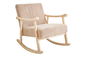 Gyngestol Leknes - Beige, brun - Møbler - Stoler - Lenestoler