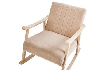 Gyngestol Leknes - Beige, brun - Møbler - Stoler - Lenestoler