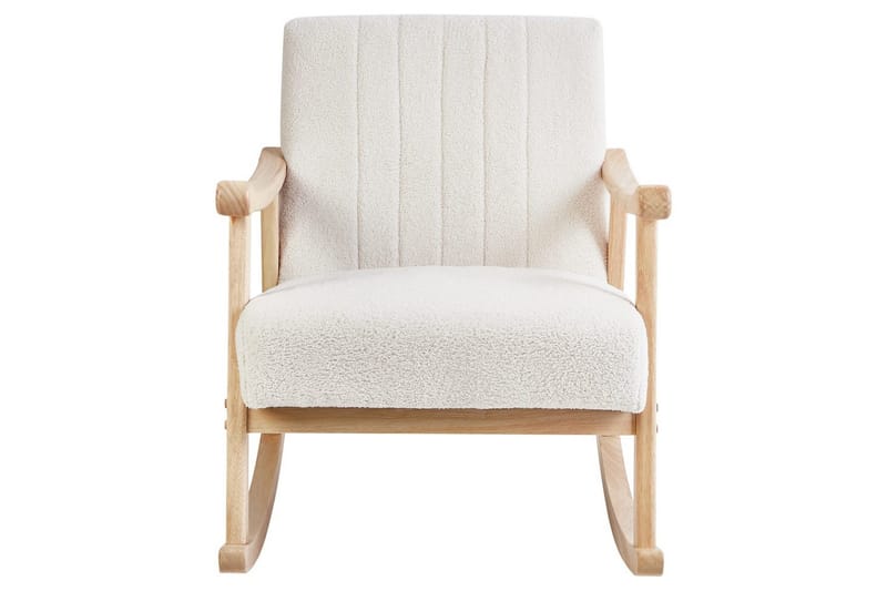 Gyngestol Leknes - Hvit, brun - Møbler - Stoler - Lenestoler