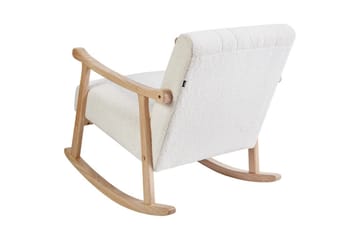 Gyngestol Leknes - Hvit, brun - Møbler - Stoler - Lenestoler