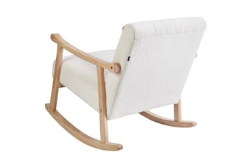 Gyngestol Leknes - Hvit, brun - Møbler - Stoler - Lenestoler