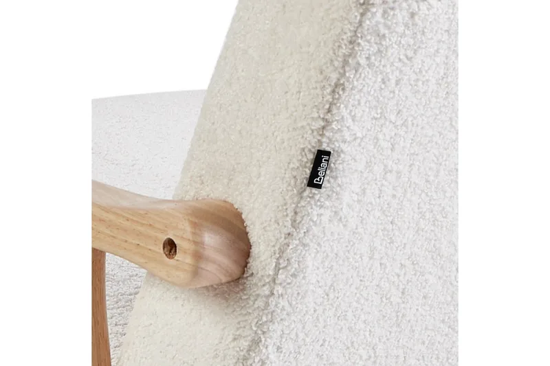 Gyngestol Leknes - Hvit, brun - Møbler - Stoler - Lenestoler