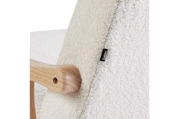 Gyngestol Leknes - Hvit, brun - Møbler - Stoler - Lenestoler