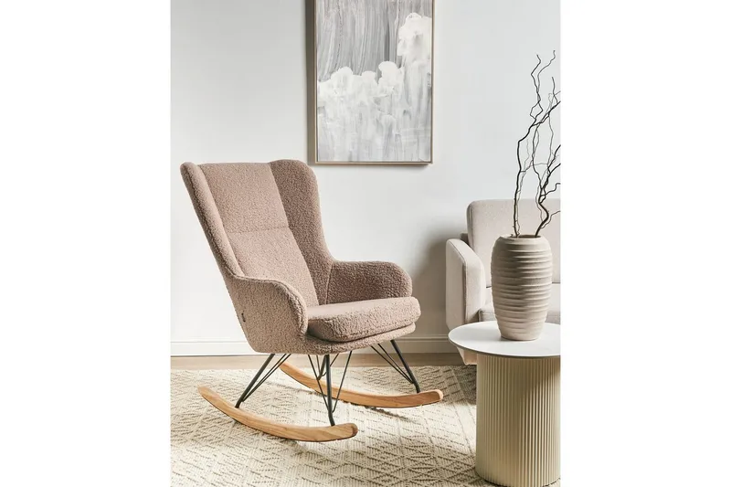 Gyngestol Luoma - Beige, svart, brun - Møbler - Stoler - Lenestoler