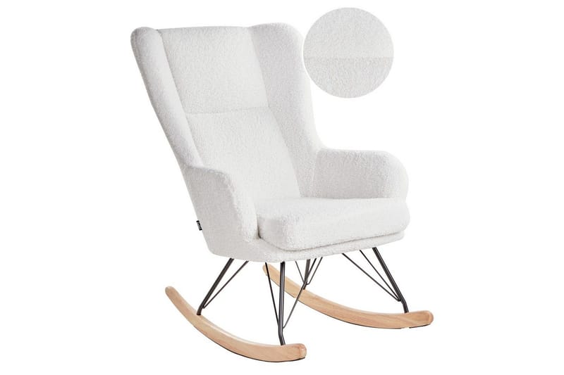 Gyngestol Luoma - Hvit, svart, brun - Møbler - Stoler - Lenestoler