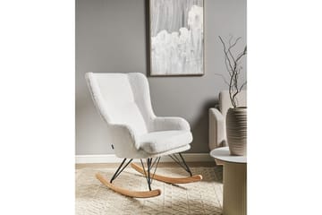 Gyngestol Luoma - Hvit, svart, brun - Møbler - Stoler - Lenestoler