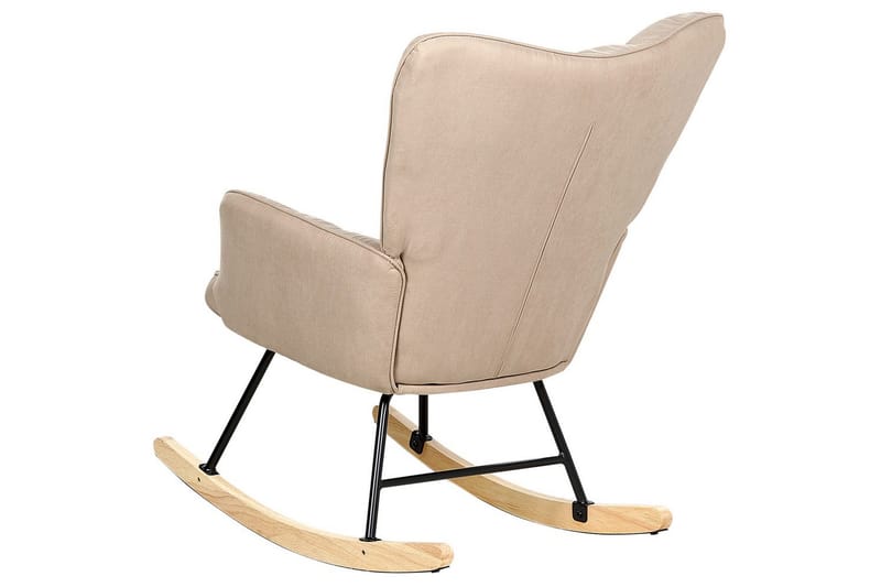 Gyngestol Oulu - Beige, svart, lyst tre - Møbler - Stoler - Lenestoler