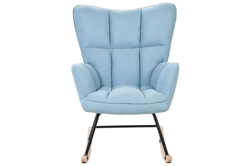 Gyngestol Oulu - Blå, svart, lyst tre - Møbler - Stoler - Lenestoler