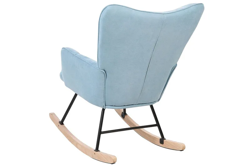 Gyngestol Oulu - Blå, svart, lyst tre - Møbler - Stoler - Lenestoler