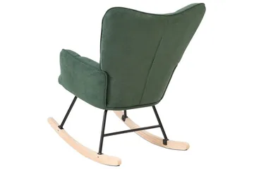 Gyngestol Oulu - Grønn, svart, lyst tre, Grønt, svart, lyst tre - Møbler - Stoler - Lenestoler