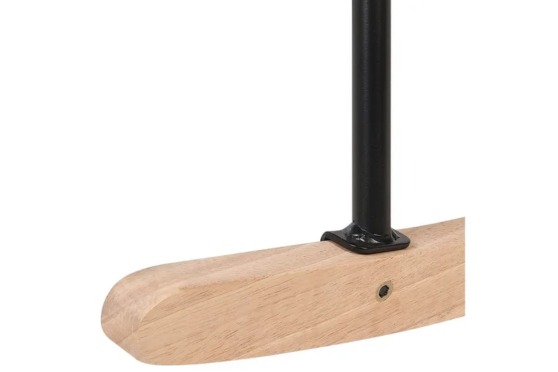 Gyngestol Oulu - Hvit, svart, lyst tre, Hvit, svart, lyst treverk - Møbler - Stoler - Lenestoler