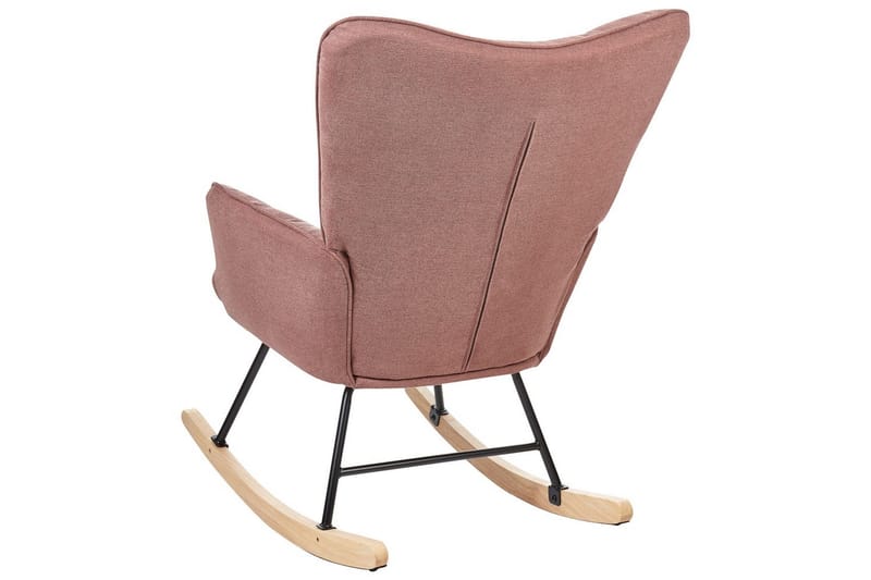 Gyngestol Oulu - Rosa, svart, lyst tre, Rosa, Svart, Lyst tre - Møbler - Stoler - Lenestoler