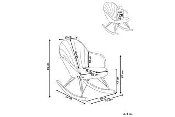 Gyngestol Skale - Beige, svart, brun - Møbler - Stoler - Lenestoler