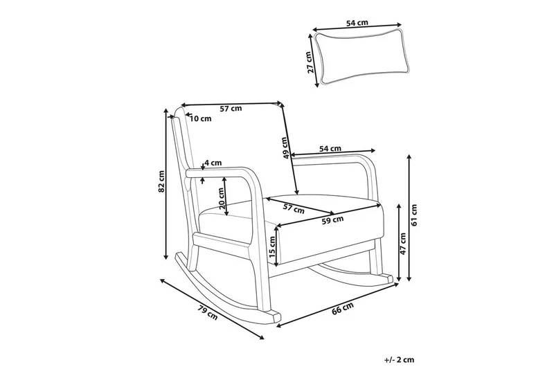 Gyngestol Skovde - Møbler - Stoler - Lenestoler