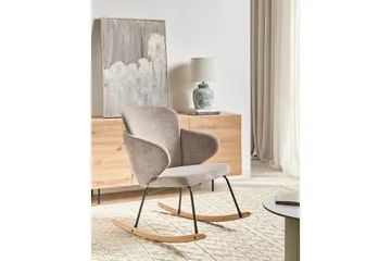 Gyngestol Viken - Blå, lyst tre - Møbler - Stoler - Lenestoler