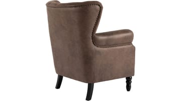 Halvion lenestol med armlener - Brun - Møbler - Stoler - Lenestoler