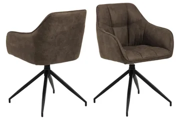 Harford Lenestol - Brun - Møbler - Stoler - Spisestuestoler & kjøkkenstoler