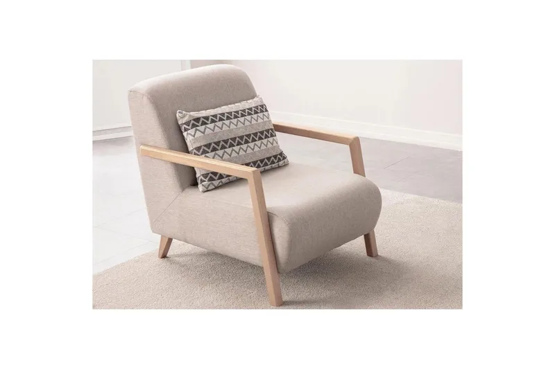 Hemi Lenestol - Kremhvit - Møbler - Stoler - Lenestoler