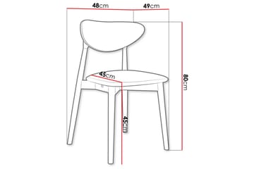 Hilfiger Spisestol - Blå/Svart - Møbler - Stoler - Spisestuestoler & kjøkkenstoler