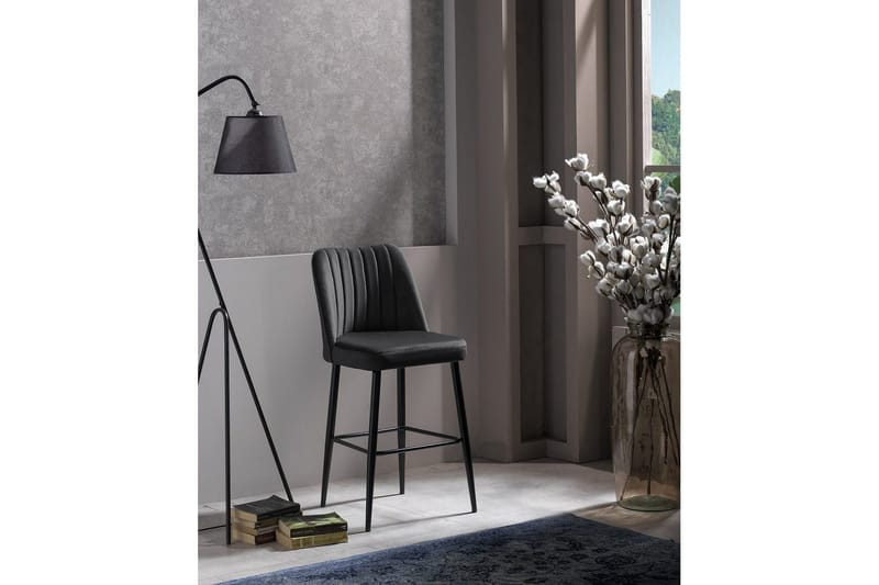 Huddy Bargruppe 49 cm - Antrasitt/Sort - Møbler - Stoler - Barstol