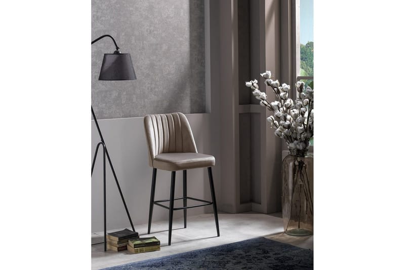 Huddy Bargruppe 49 cm - Cappuccino/Sort - Møbler - Stoler - Barstol