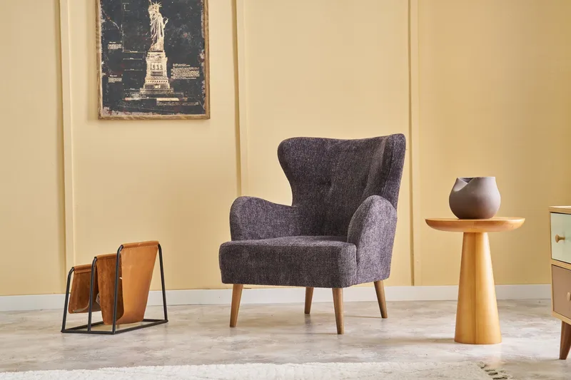 Idaburn Lenestol - Antrasitt - Møbler - Stoler - Lenestoler