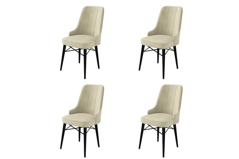 Jandela Spisestol - Beige/Svart - Møbler - Stoler - Spisestuestoler & kjøkkenstoler