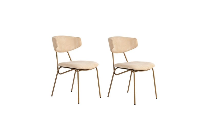 Janta Spisestol - Beige/Gull - Møbler - Stoler - Spisestuestoler & kjøkkenstoler