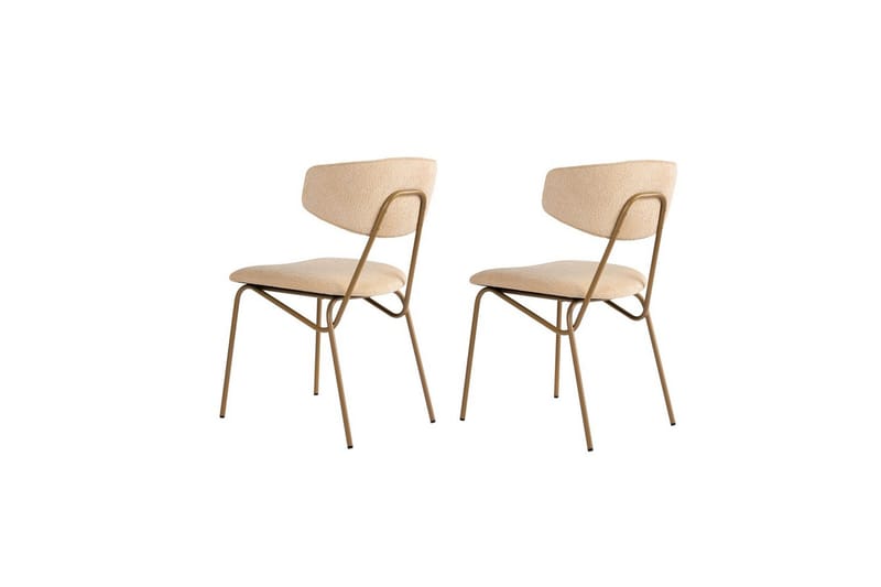 Janta Spisestol - Beige/Gull - Møbler - Stoler - Spisestuestoler & kjøkkenstoler