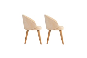 Janta Spisestol - Beige/Mørkfarget tre - Møbler - Stoler - Spisestuestoler & kjøkkenstoler