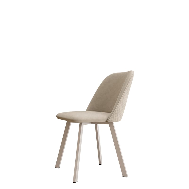 Jarlen Quiltet Spisestol - lys beige - Møbler - Stoler - Spisestuestoler & kjøkkenstoler