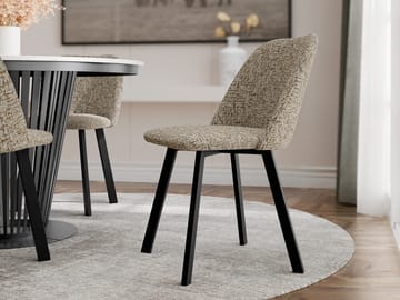 Jarlen Spisestol - brunbeige og svart - Møbler - Stoler - Spisestuestoler & kjøkkenstoler