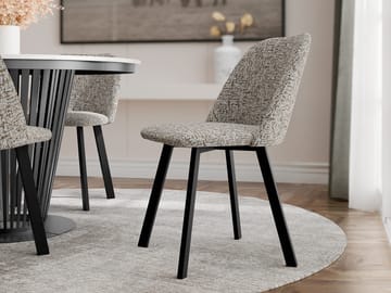 Jarlen Spisestol - gråbeige og svart - Møbler - Stoler - Spisestuestoler & kjøkkenstoler