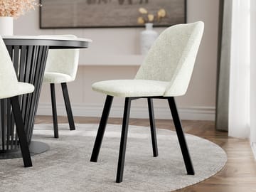 Jarlen Spisestol - offwhite og svart - Møbler - Stoler - Spisestuestoler & kjøkkenstoler