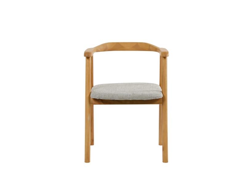 Jolie Spisestol i tre med stoffsete - Eik/Beige - Møbler - Stoler - Spisestuestoler & kjøkkenstoler
