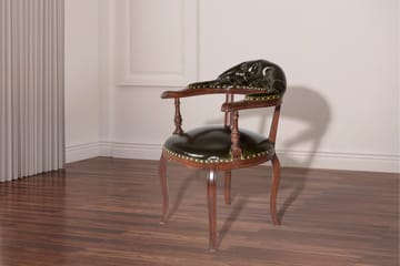 Albero Karmstol - Valnøtt/Mørkegrønn - Møbler - Stoler - Karmstol