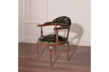 Albero Karmstol - Valnøtt/Mørkegrønn - Møbler - Stoler - Karmstol