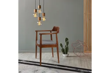 Albero Karmstol - Valnøtt/Svart/Hvit - Møbler - Stoler - Karmstol