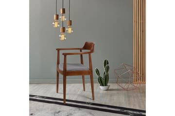 Albero Karmstol - Valnøtt/Svart/Hvit - Møbler - Stoler - Karmstol