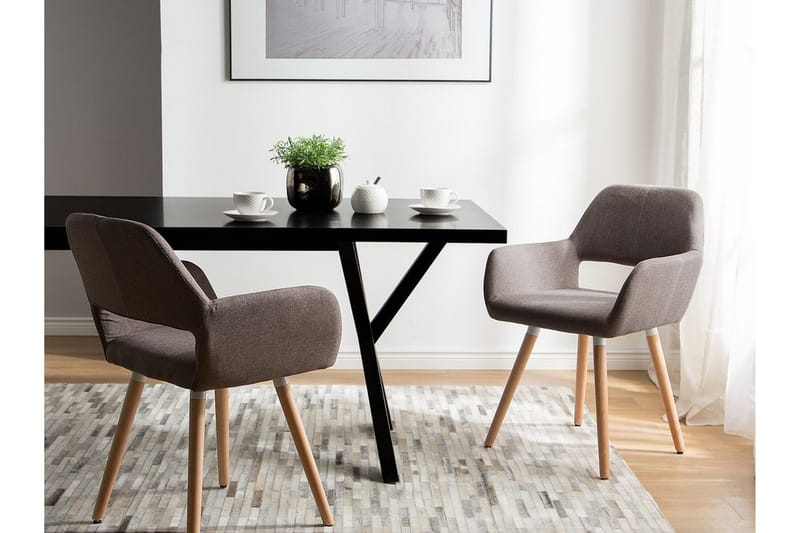 Chicago Stol 2-pk - Brun - Møbler - Stoler - Karmstol