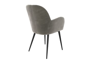 Fitz Karmstol Grå/Fløyel - Dorel Home - Møbler - Stoler - Karmstol