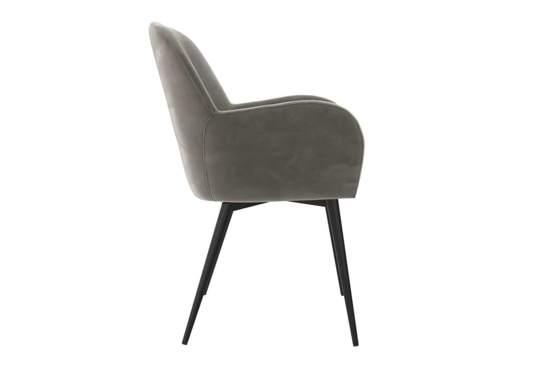 Fitz Karmstol Grå/Fløyel - Dorel Home - Møbler - Stoler - Karmstol