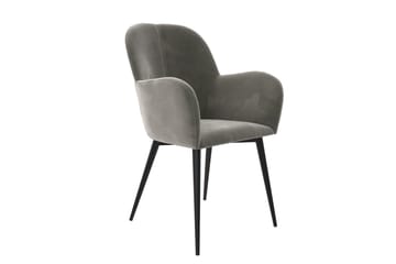 Fitz Karmstol Grå/Fløyel - Dorel Home - Møbler - Stoler - Karmstol