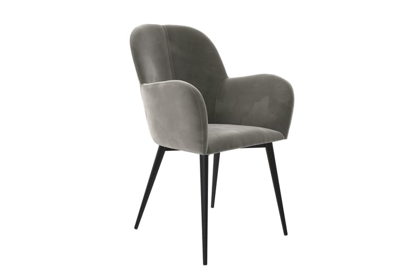 Fitz Karmstol Grå/Fløyel - Dorel Home - Møbler - Stoler - Karmstol