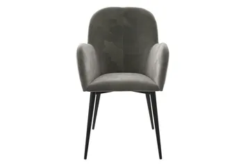 Fitz Karmstol Grå/Fløyel - Dorel Home - Møbler - Stoler - Karmstol