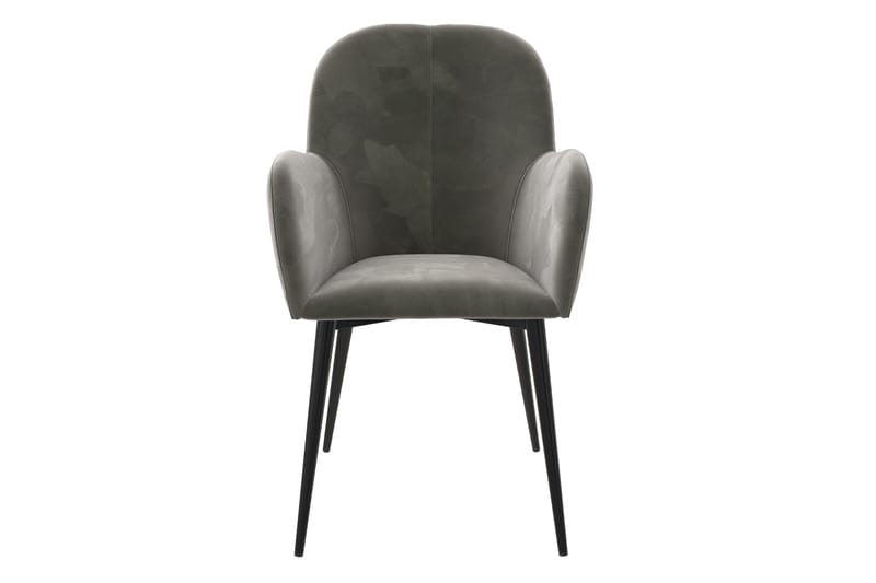 Fitz Karmstol Grå/Fløyel - Dorel Home - Møbler - Stoler - Karmstol