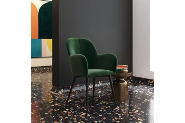 Fitz Lenestol Grønn/Fløyel - Dorel Home - Møbler - Stoler - Karmstol