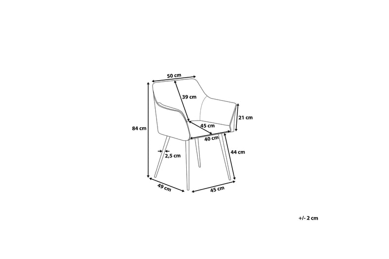 Jasmine Stol 2-pk - Beige - Møbler - Stoler - Karmstol
