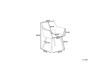 Jasmine Stol 2-pk - Beige - Møbler - Stoler - Karmstol